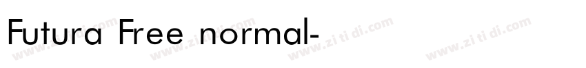 Futura Free normal字体转换